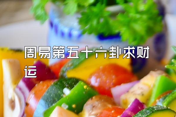 周易第五十六卦求财运