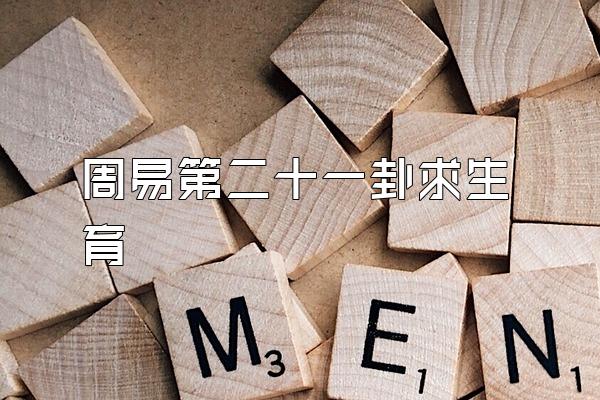 周易第二十一卦求生育